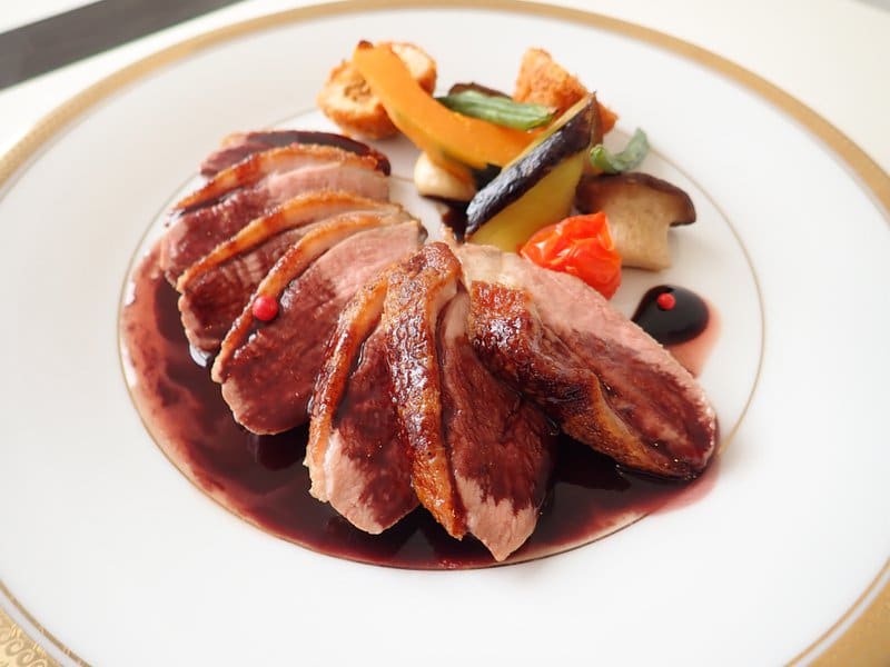Roasted Duck Breast with Italian Red Wine Sauce