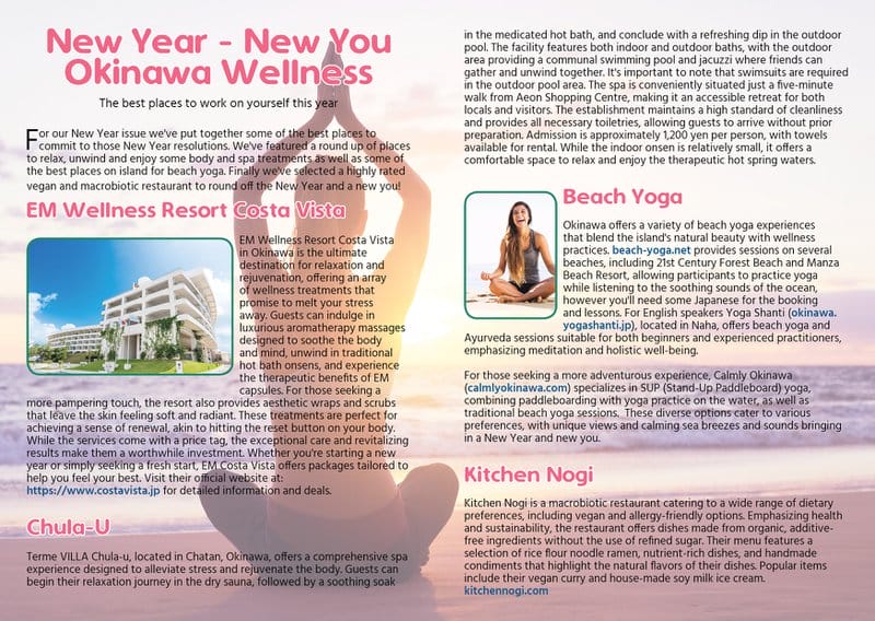 New Year - New You - Okinawa Wellness Magazine Article